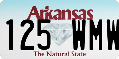 AR license plate 125WMW