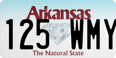 AR license plate 125WMY