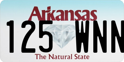 AR license plate 125WNN