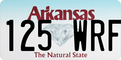 AR license plate 125WRF