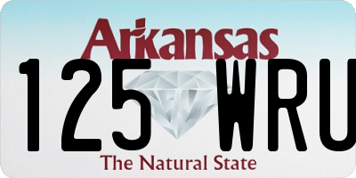AR license plate 125WRU