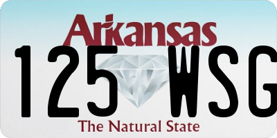 AR license plate 125WSG