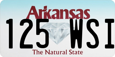 AR license plate 125WSI