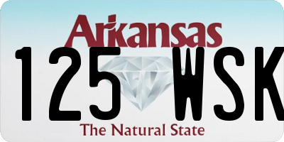 AR license plate 125WSK