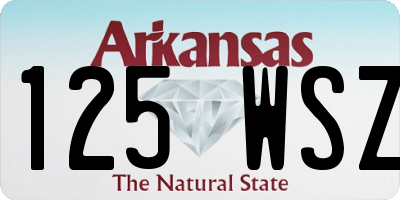 AR license plate 125WSZ