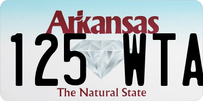 AR license plate 125WTA