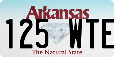 AR license plate 125WTE