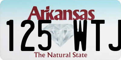 AR license plate 125WTJ