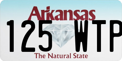 AR license plate 125WTP