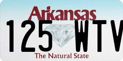 AR license plate 125WTV