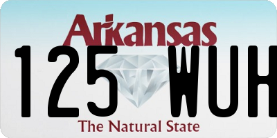 AR license plate 125WUH