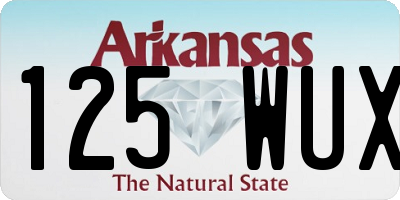 AR license plate 125WUX