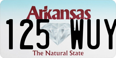 AR license plate 125WUY