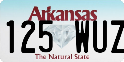 AR license plate 125WUZ