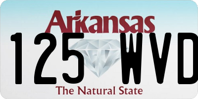 AR license plate 125WVD