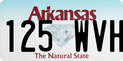AR license plate 125WVH