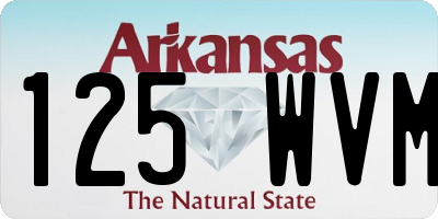 AR license plate 125WVM