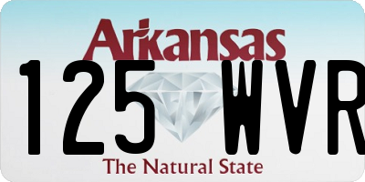 AR license plate 125WVR