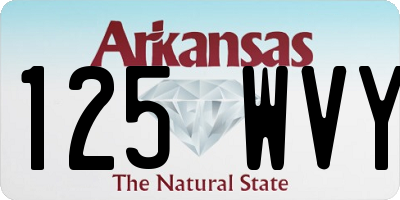 AR license plate 125WVY