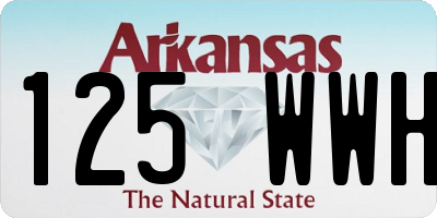 AR license plate 125WWH