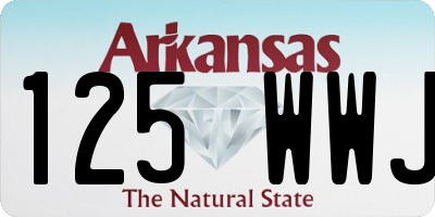 AR license plate 125WWJ