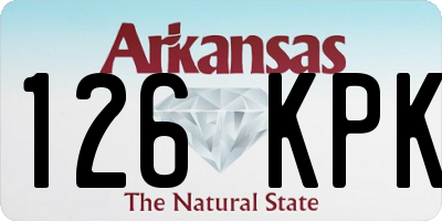 AR license plate 126KPK