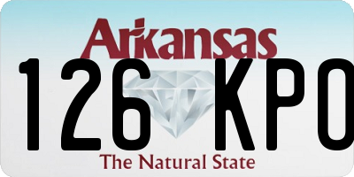 AR license plate 126KPO