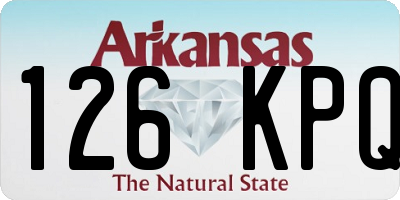 AR license plate 126KPQ