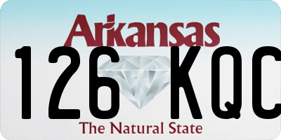 AR license plate 126KQC