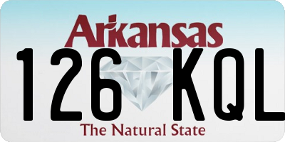 AR license plate 126KQL