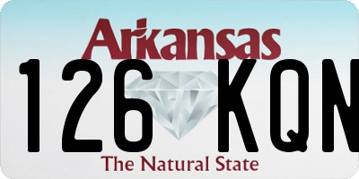 AR license plate 126KQN