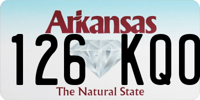 AR license plate 126KQO