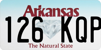 AR license plate 126KQP