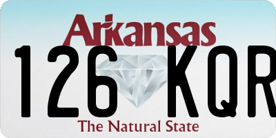 AR license plate 126KQR