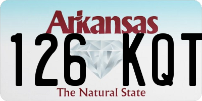 AR license plate 126KQT