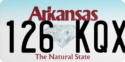 AR license plate 126KQX