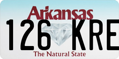 AR license plate 126KRE
