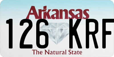 AR license plate 126KRF