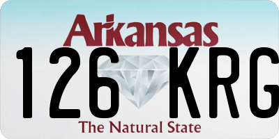 AR license plate 126KRG