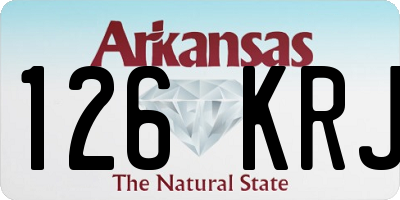 AR license plate 126KRJ