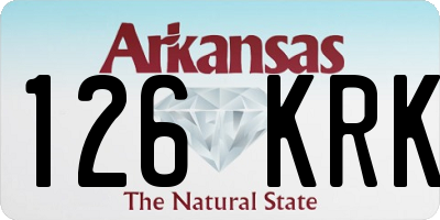 AR license plate 126KRK