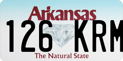 AR license plate 126KRM