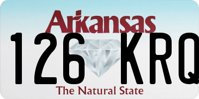AR license plate 126KRQ