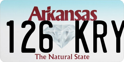 AR license plate 126KRY