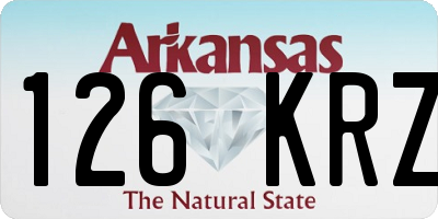 AR license plate 126KRZ