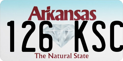 AR license plate 126KSC