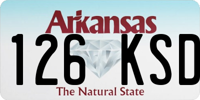 AR license plate 126KSD