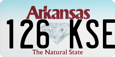 AR license plate 126KSE