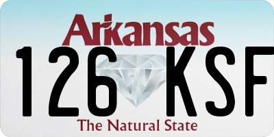 AR license plate 126KSF