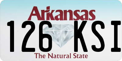 AR license plate 126KSI